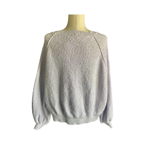 Free People-Light Lavender Color Sweatshirt-Womens Size Medium - Image 4
