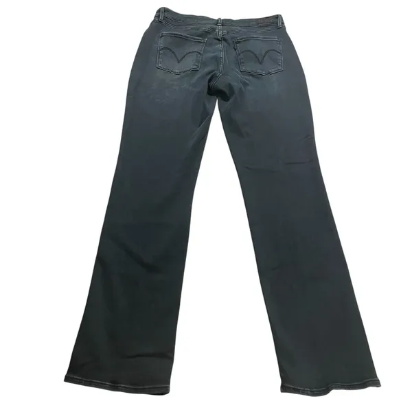 Levi’s Mid Rise Straight Denim Jeans Dark Wash Women’s Size 12 L-32 Soft Stretch - Image 3