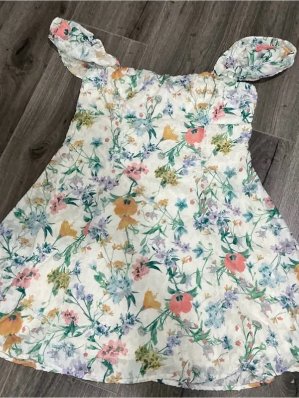 wild fable Strapless Floral Sundress in White with Pastel Print BRAND NEW - Image 15