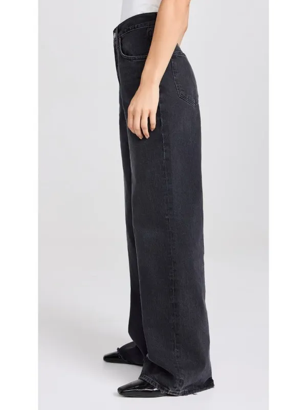 NWT AGOLDE Dame in Hitch High Rise Wide Leg Relaxed Rigid Denim Jeans 25 - Image 2
