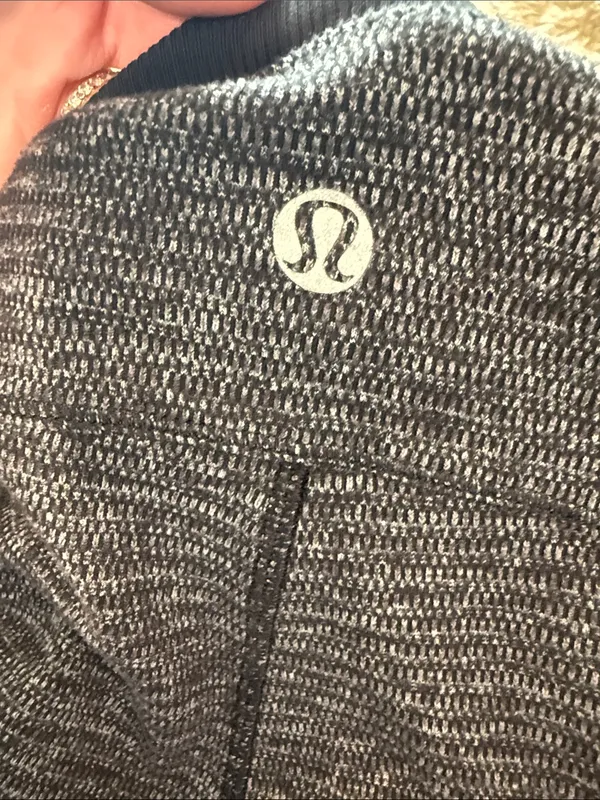 lululemon athletica Black and White Marled Active Pullover - Image 3