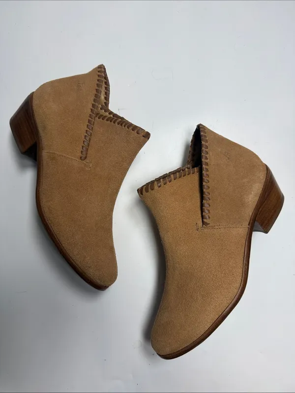 Jack Rogers Women's Sadie Suede Ankle Booties S-603 Sz 5-1/2 - Image 3