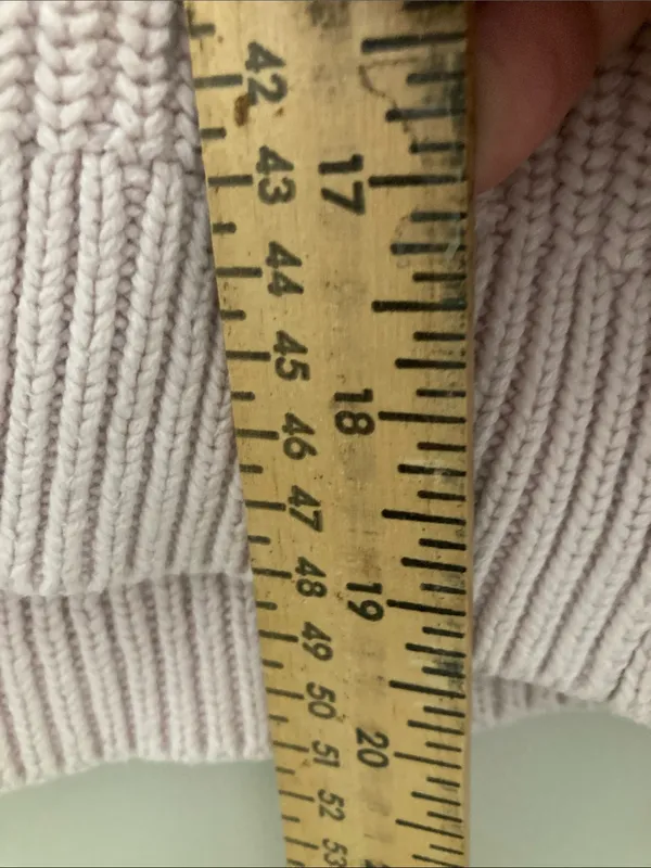 H&M Cropped Ribbed Button Cardigan in Pale Pink - Image 8