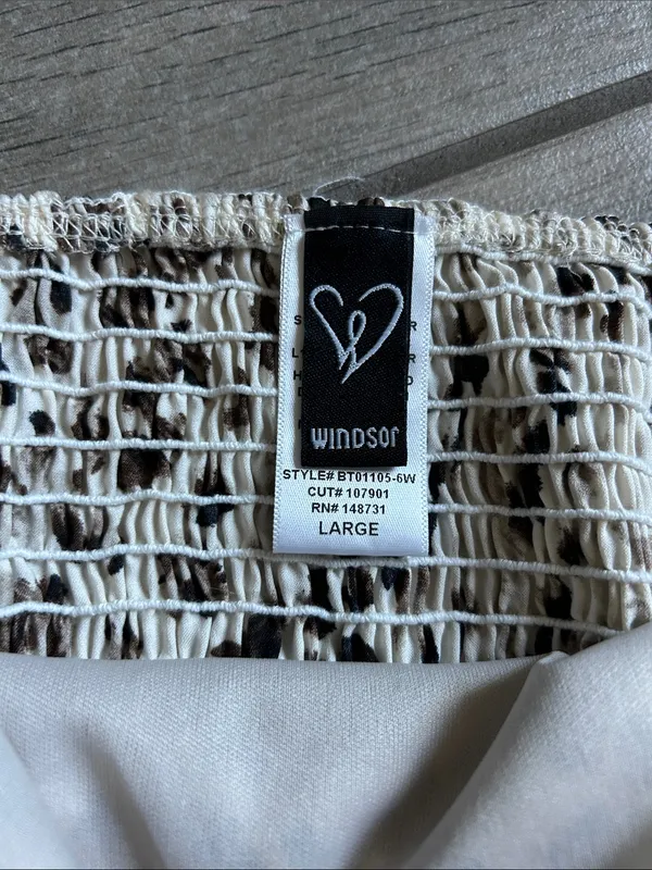 Windsor leopard Animal Print Tie-Front Bandeau Top - Image 2