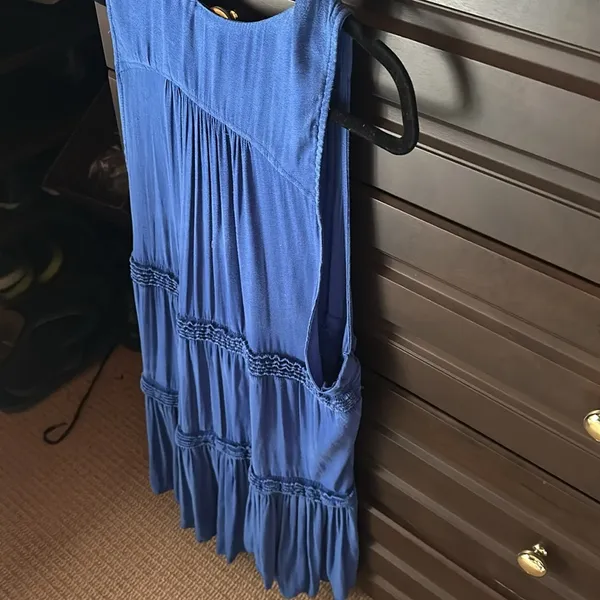 Free People dress or top blue medium tiered m - Image 7