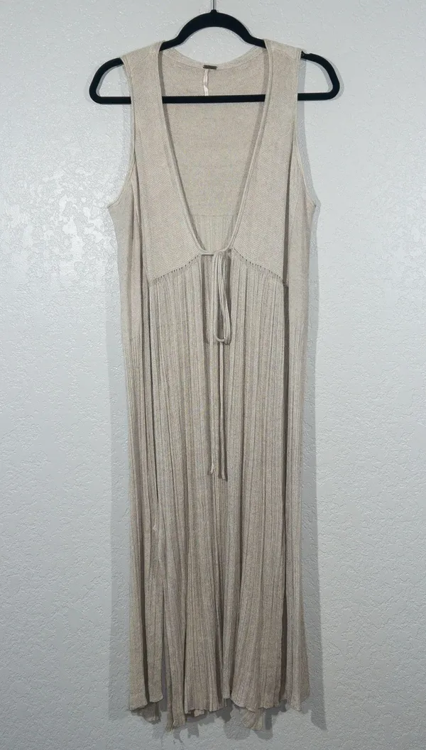 New Free People Beige Cloud Baja Escape Duster Cardigan Size Small - Image 2