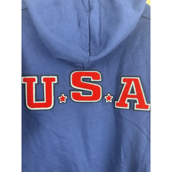 Arena USA Swim Team Women Hoodie Sweatshirt Blue Size S Pullover Activewear - Image 8