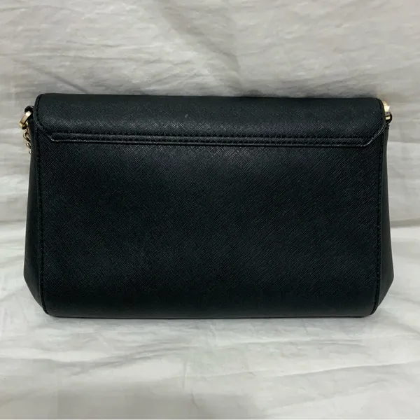 Kate Spade Greer Laurel Way Black and Gold Crossbody Shoulder Purse - Image 2
