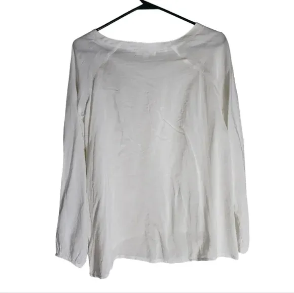 YA Los Angeles Long Sleeve Semi Sheer Blouse Size Small - Image 2
