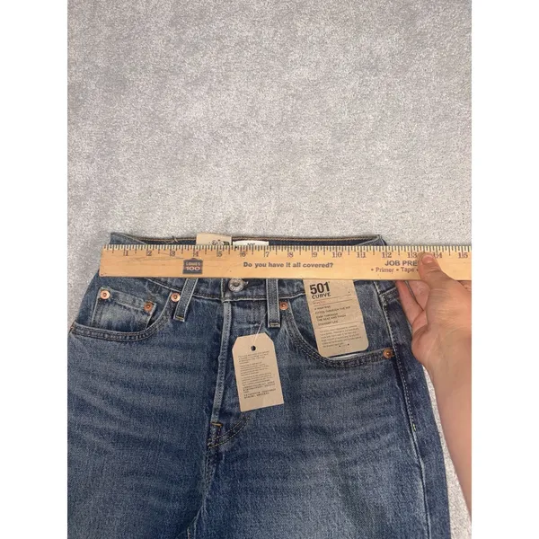 levis 501 curve jeans bedazzled designed jeans nwt 24x30 - Image 10