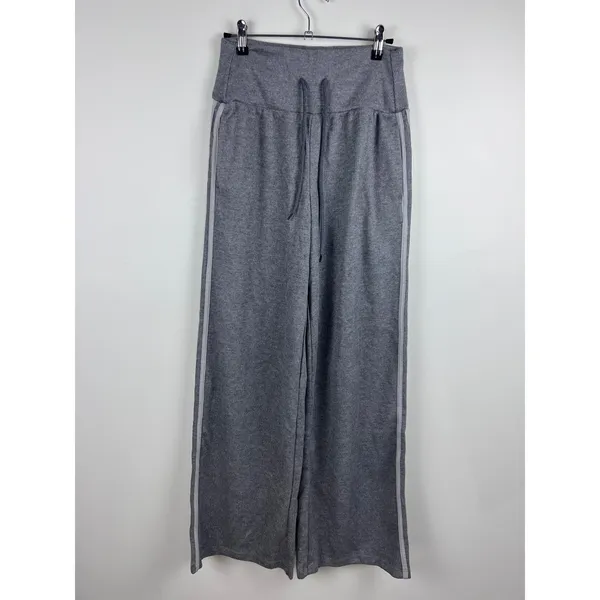 Halara Ribbed SoCinched High Waisted Tummy Control Drawstring Wide Leg Pant S Re - Image 5