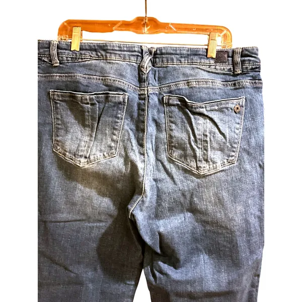 Democracy Blue Stretch Jeans Womens 14 Straight Cropped Ankle Denim Flex-Cellent - Image 10