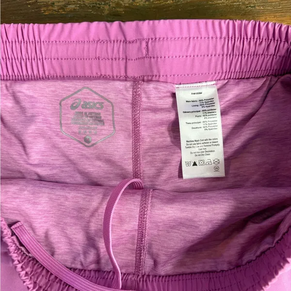 ASICS Womens 2.5” Purple Running Athletic Shorts Sz Med 🍄 - Image 5