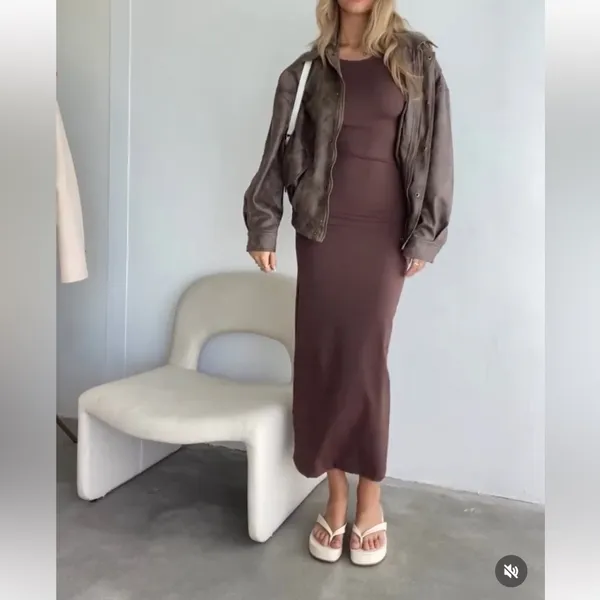 Princess Polly Brown maxi dress - Image 4