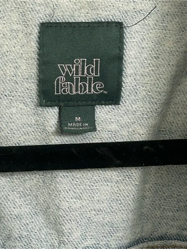Light Wash Denim Jacket with Distressed Detail - Image 2
