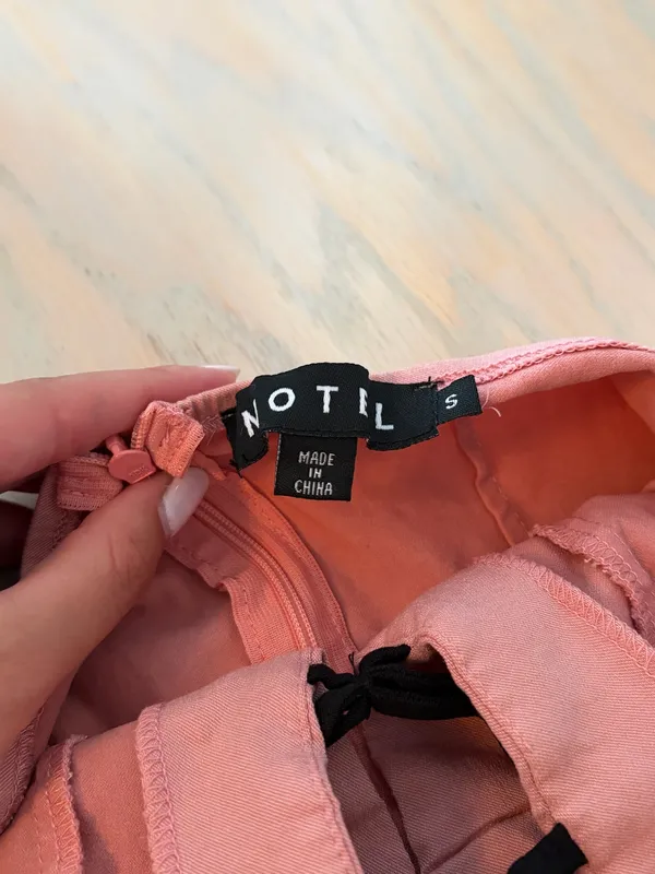 Motel Rocks Pink Bow Mini Dress - Image 3