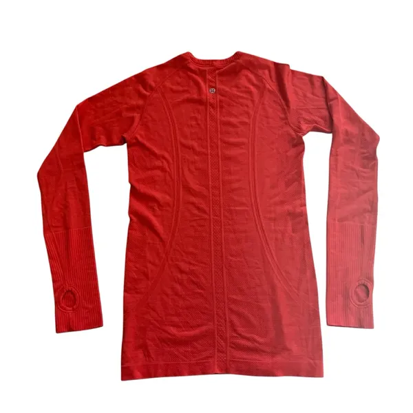 Lululemon swiftly tech orange 2.0 long sleeve shirt size 6 - Image 3
