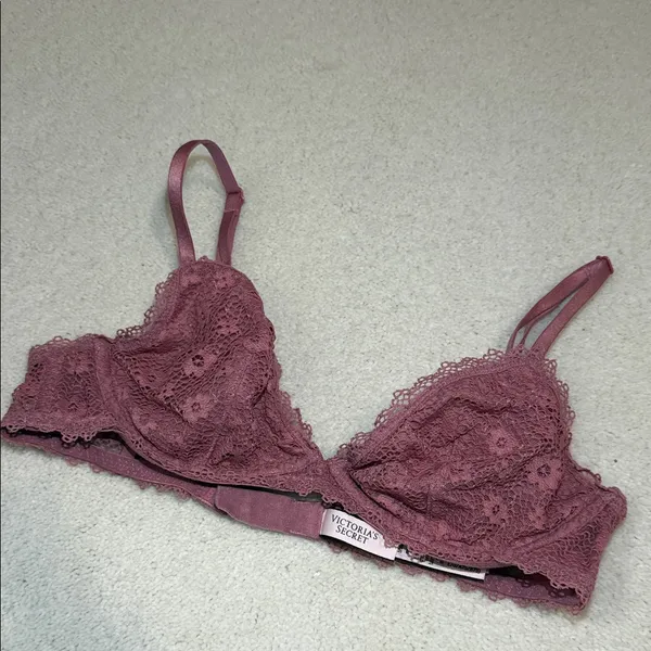Victoria's Secret Lace Underwire Bralette - Dusty Rose - Image 3