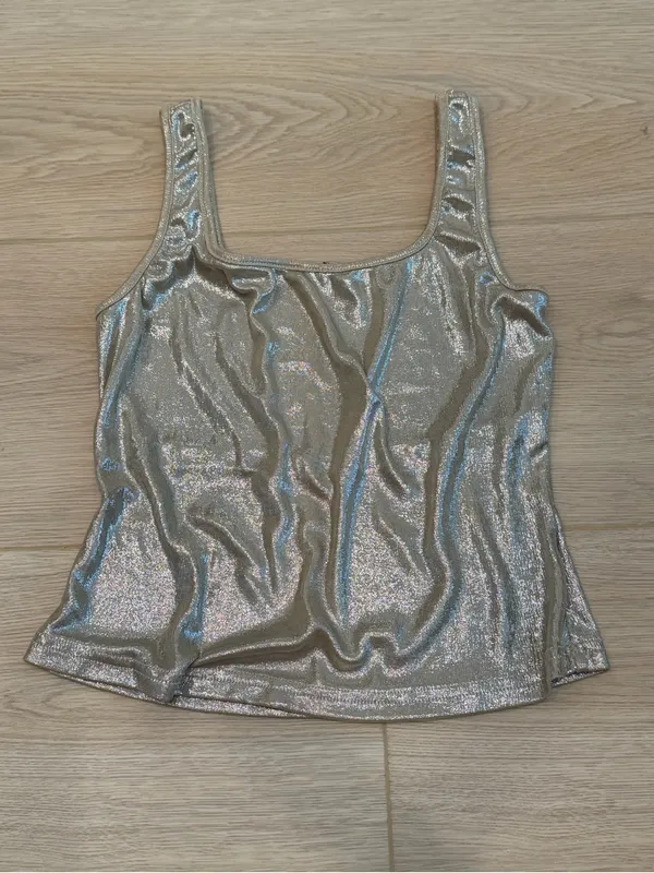 Princess Polly Shimmer Crop Top - Image 2