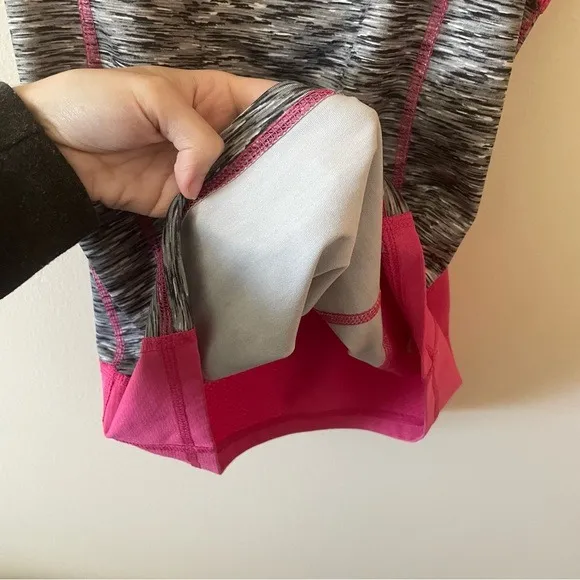 Tek Gear Pink and Gray Athletic Tank Top Small - Image 9