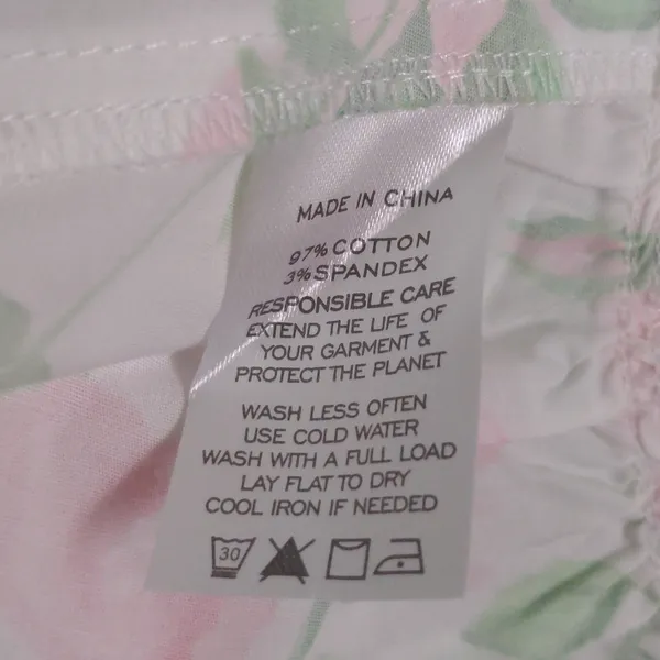 Hill House The Mirabel Skirt Pink Roses Wrap Midi Cotton XS New - Image 11