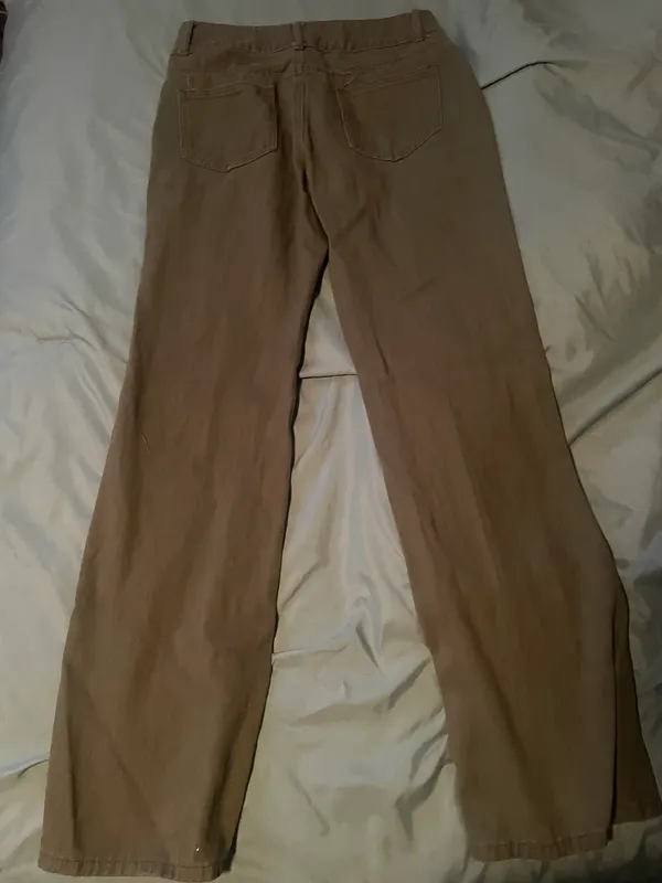 SheIn Women Size Small Tall Olive Green Jeans - Image 5