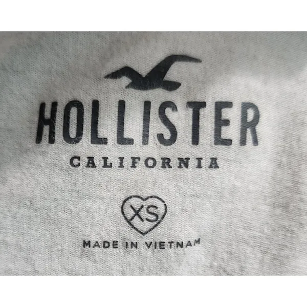 Hollister White Cropped Tank Top Sun Graphic‎ Y2K Summer Festival Aesthetic XS - Image 3