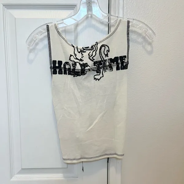 BDG Women's Cream and Black Tank Top - Image 3
