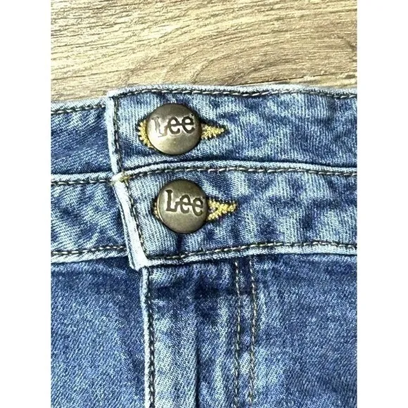 Lee‎ Double Button Denim Shorts Y2K Style Carefree Playful Summer Americana Sz 8 - Image 10
