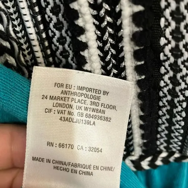 Akemi + Kim Anthropologie Sloane Linen Blend Teal Sleeveless Top Small #700 - Image 6