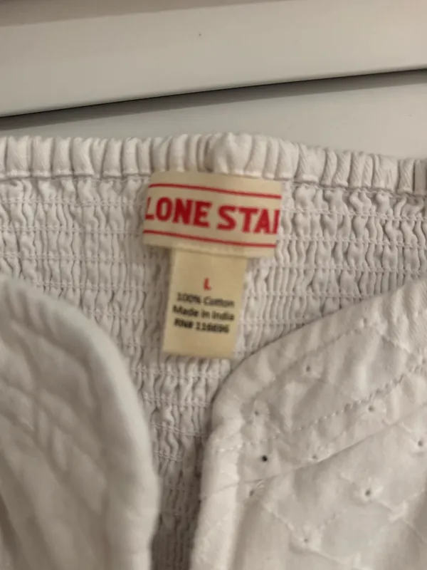 Lone Star Top White Size L - Image 3