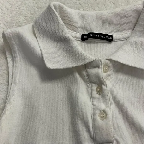 Brandy-melville Women's White Dress - Image 3