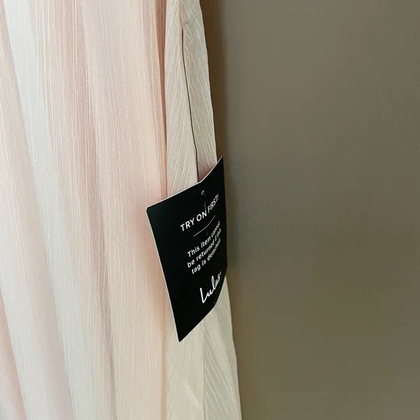 NWT Lulus Make Me Move White Maxi Dress in Blush Size Small‎ - Image 7