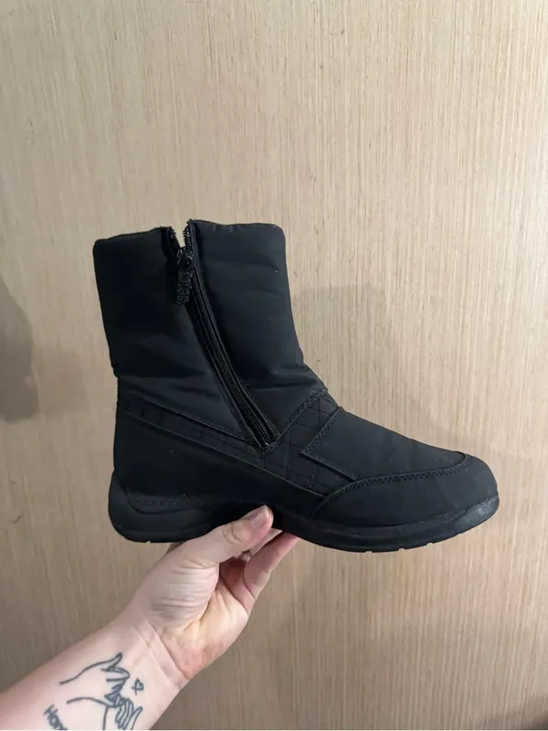 Women’s Totes Black Insulated Waterproof Winter Ankle Boots Size 10 - Image 7