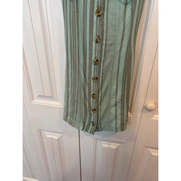 BDG Blue Stripe‎ Button Front Dress Size Small - Image 4