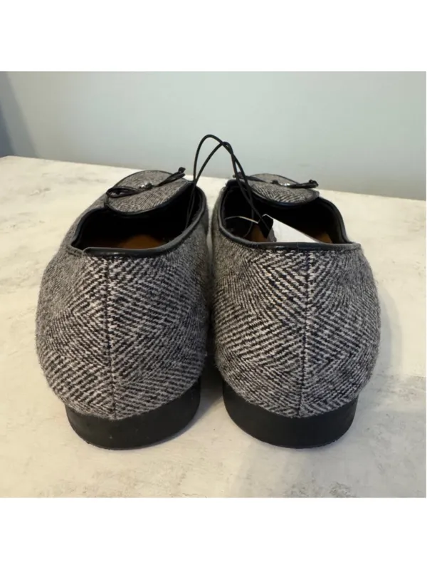 NWT Women's Nautica Kelline Loafers Size 6 Black/White Herringbone Tweed - Image 6