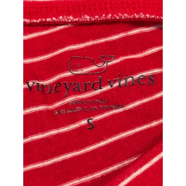 Vineyard Vines Red White Striped Lounge Pants pajama‎ pants Size small - Image 3