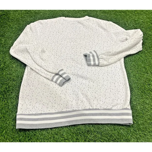 NBA Chicago Bulls Vintage Womens White Logo Sweatshirt Medium - Image 9