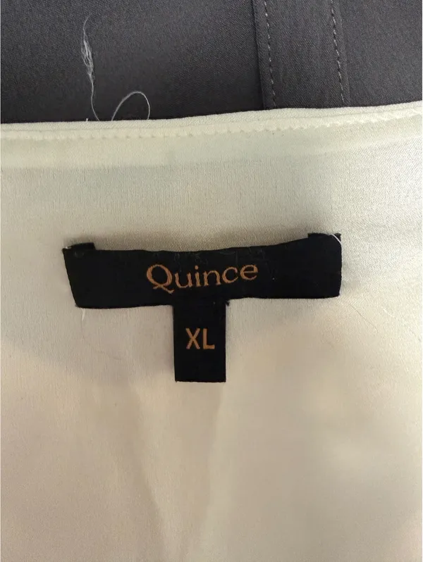 Quince Women's Silk Spandex Cream Camisole Tank Top XL - Image 3