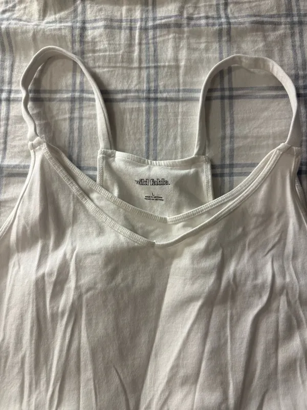 Wild Fable White Athletic Mini Dress – Size L - Image 2