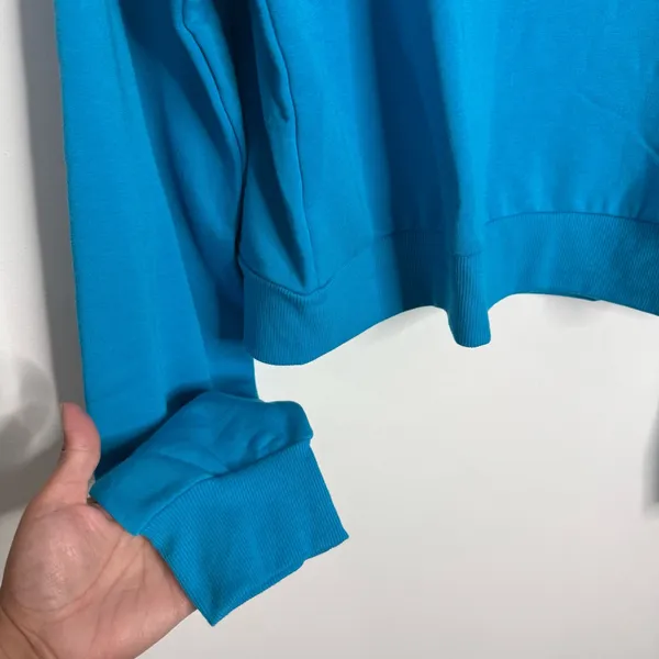 NWT‎ Beyond Yoga All Time Cropped Pullover Long Sleeves Blue Athleisure Gym Yoga - Image 8
