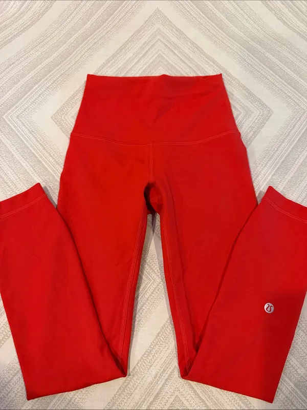 Lululemon Athletica Women’s Size 0 Red Leggings - Image 2