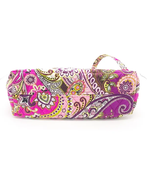 NWT Vera Bradley Very Berry Paisley Quilted Tote Bag Pink Purple Floral Made USA - Image 6