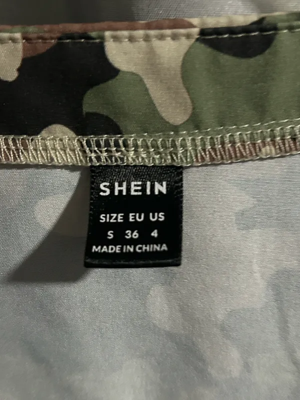 SHEIN Green and Brown Camo Top - Image 3