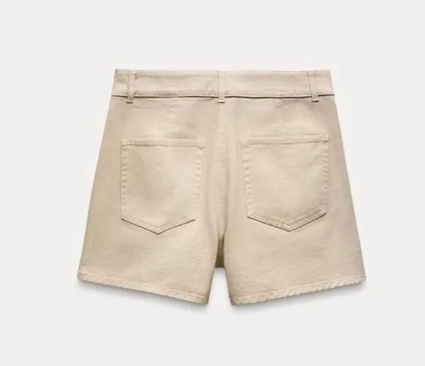 Zara Denim Wrap Skort - Image 2