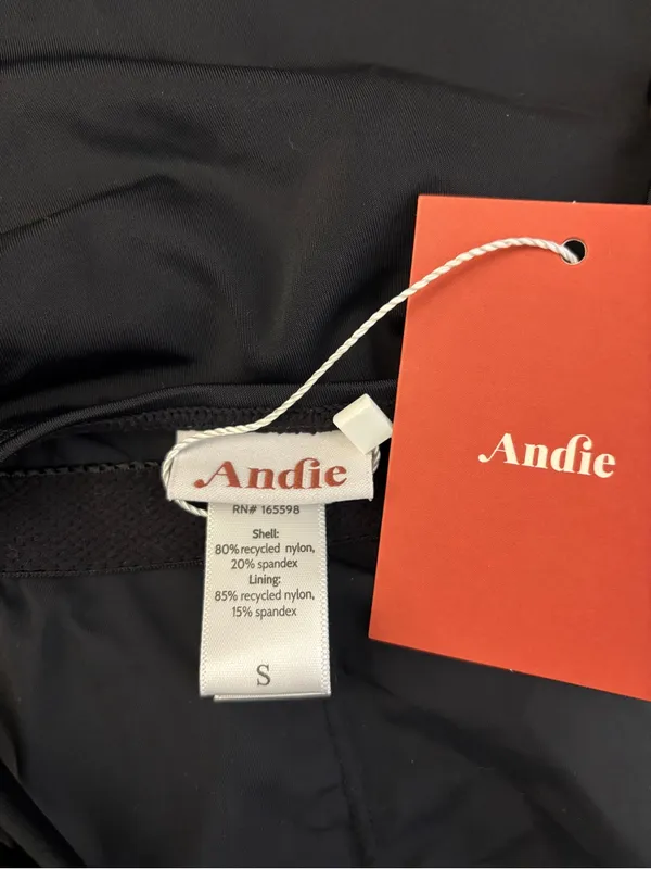 Andie The Amalfi Maternity One Piece Swimsuit Black NEW - Image 7