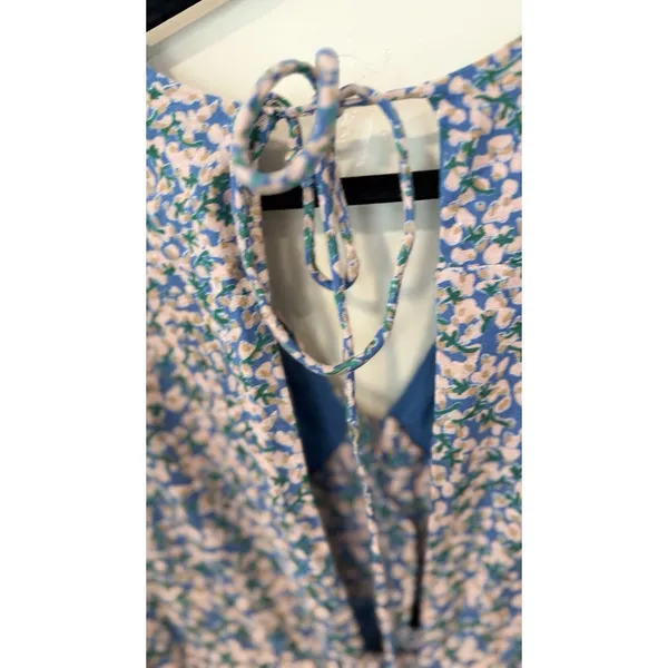 Anthropologie Mirth Caftan Perth mini dress in the Blueberry Print Medium 3031 - Image 10