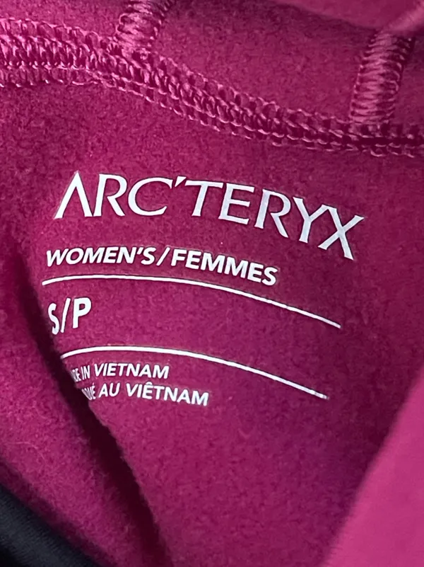 Arc'teryx Women's Fuchsia RHO Hoody Active Outdoor Hiking Camping - Image 6