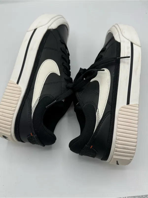 Nike Court Legacy Lift Black and White Low-Top Platform Sneakers Size 8 NEW‎ - Image 6