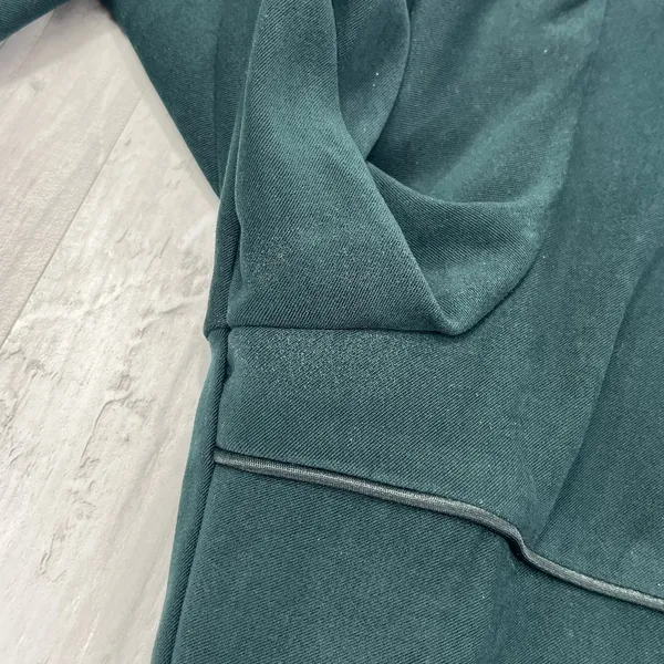 American Vintage Vintage 90s Y2K DBY Green Suede Notched Collar Button Blazer 7/8 - Image 5